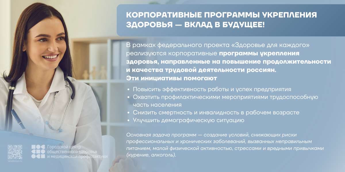 28 апреля — 4 мая неделя популяризации лучших практик укрепления здоровья на рабочих местах